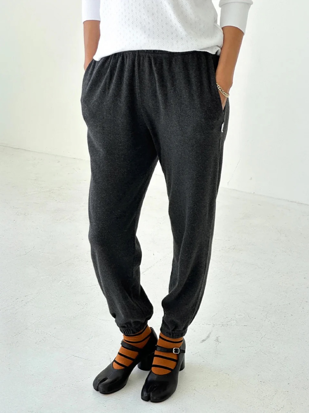 POINTELLE SERENE JOGGER - CHARCOAL - LE BON SHOPPE small